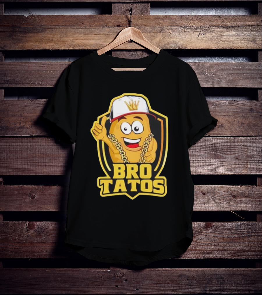 Brotatos Cartoon Potato With Gold Chain And Cap T-Shirt