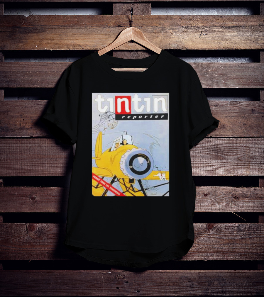 Tintin Reporter New Adventures Game Design Cartoon T-Shirt