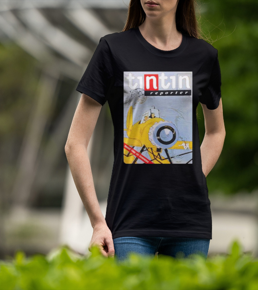 Tintin Reporter New Adventures Game Design Cartoon T-Shirt