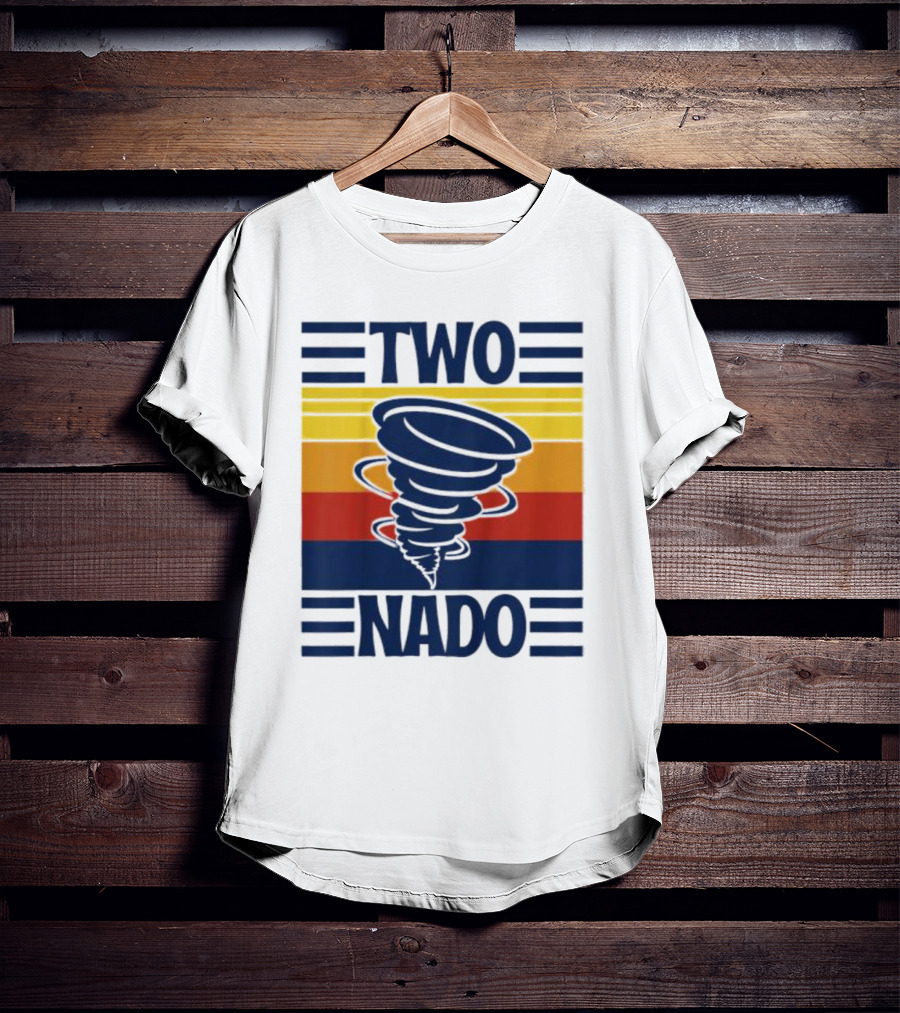 Two Nado Retro Tornado Stripe T-Shirt