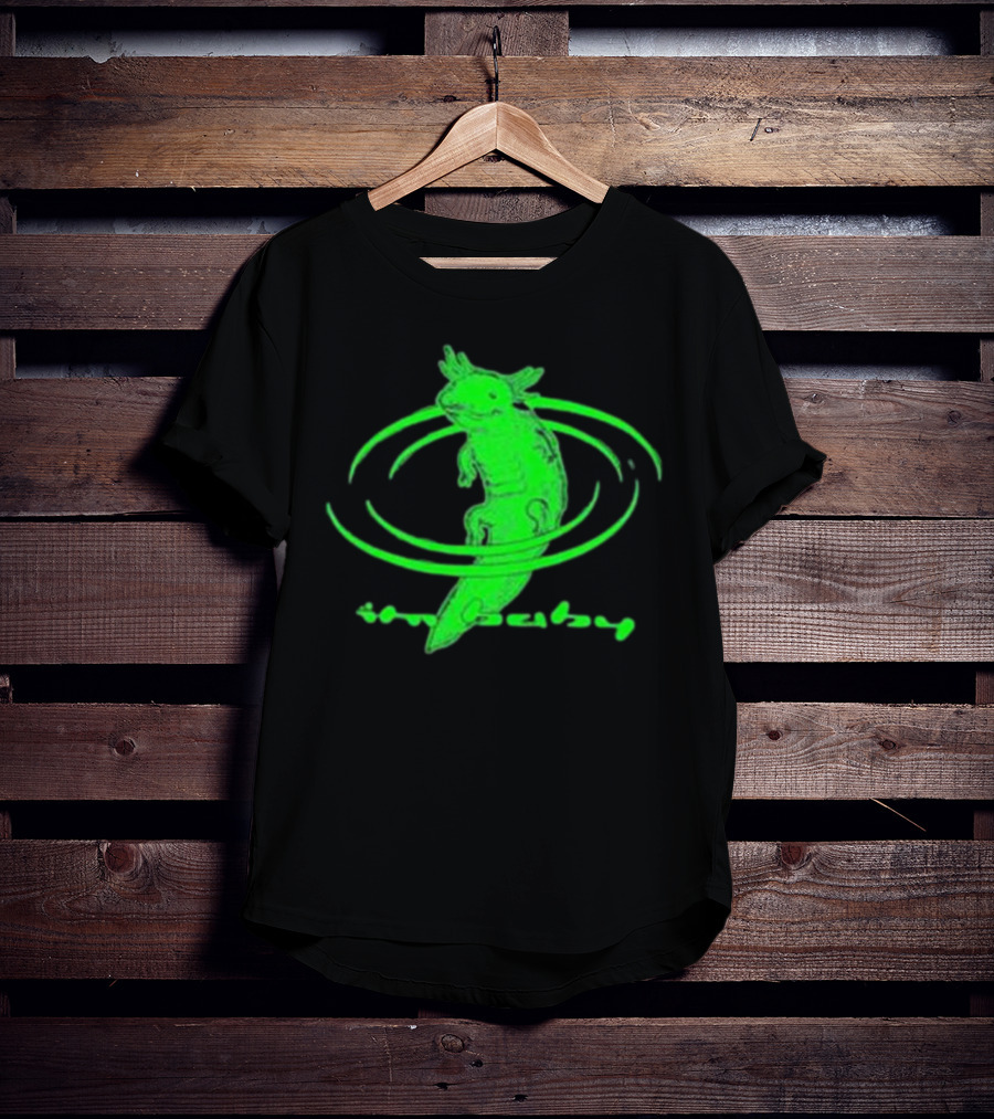 I'M Baby By Dogecore Axolotl Neon Green T-Shirt