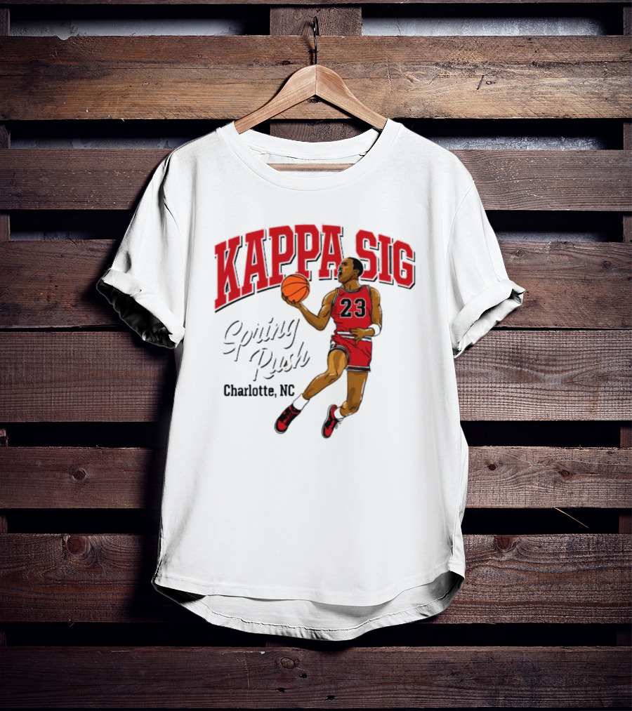 Kappa Sig 23 Basketball Spring Rush Charlotte NC T-Shirt