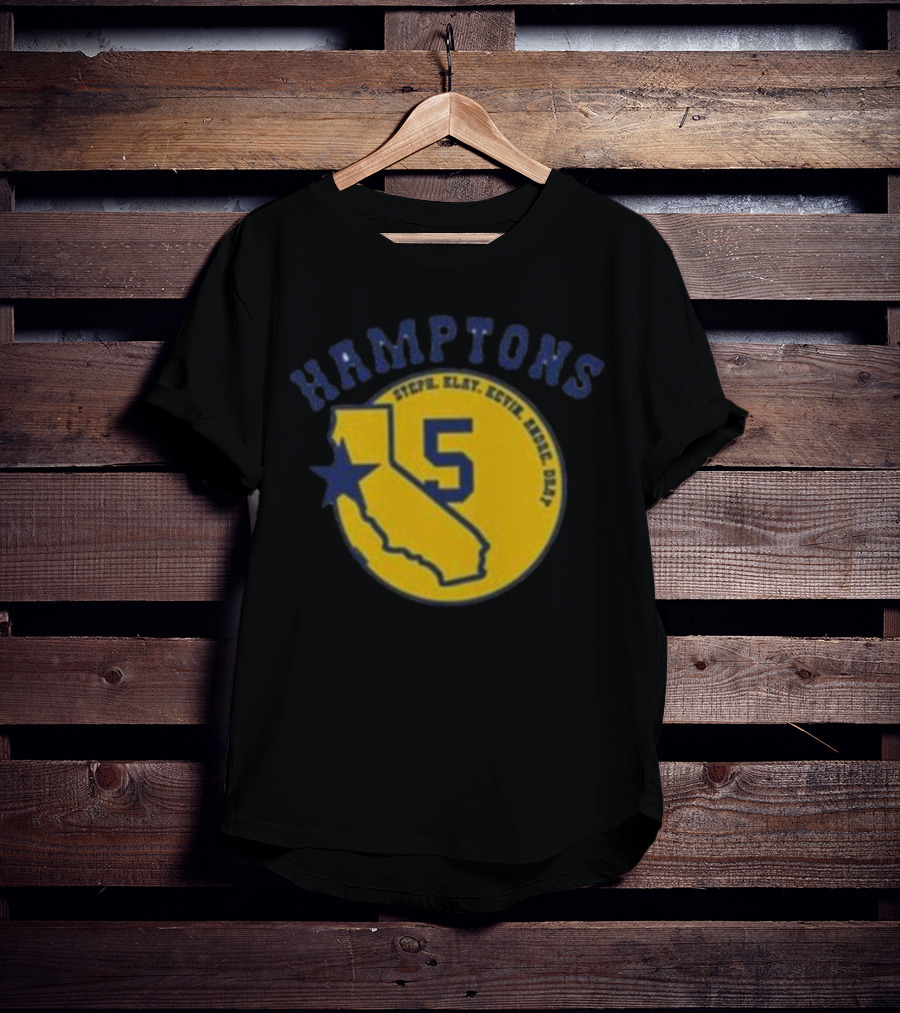 Golden State Hamptons 5 Steph Klay Kevin Andre Dray California Star T-Shirt