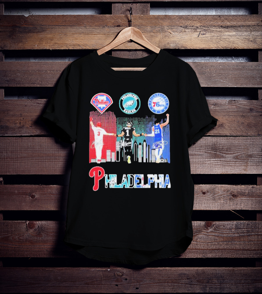 Philadelphia Phillies Eagles 76ers Harper T-Shirt