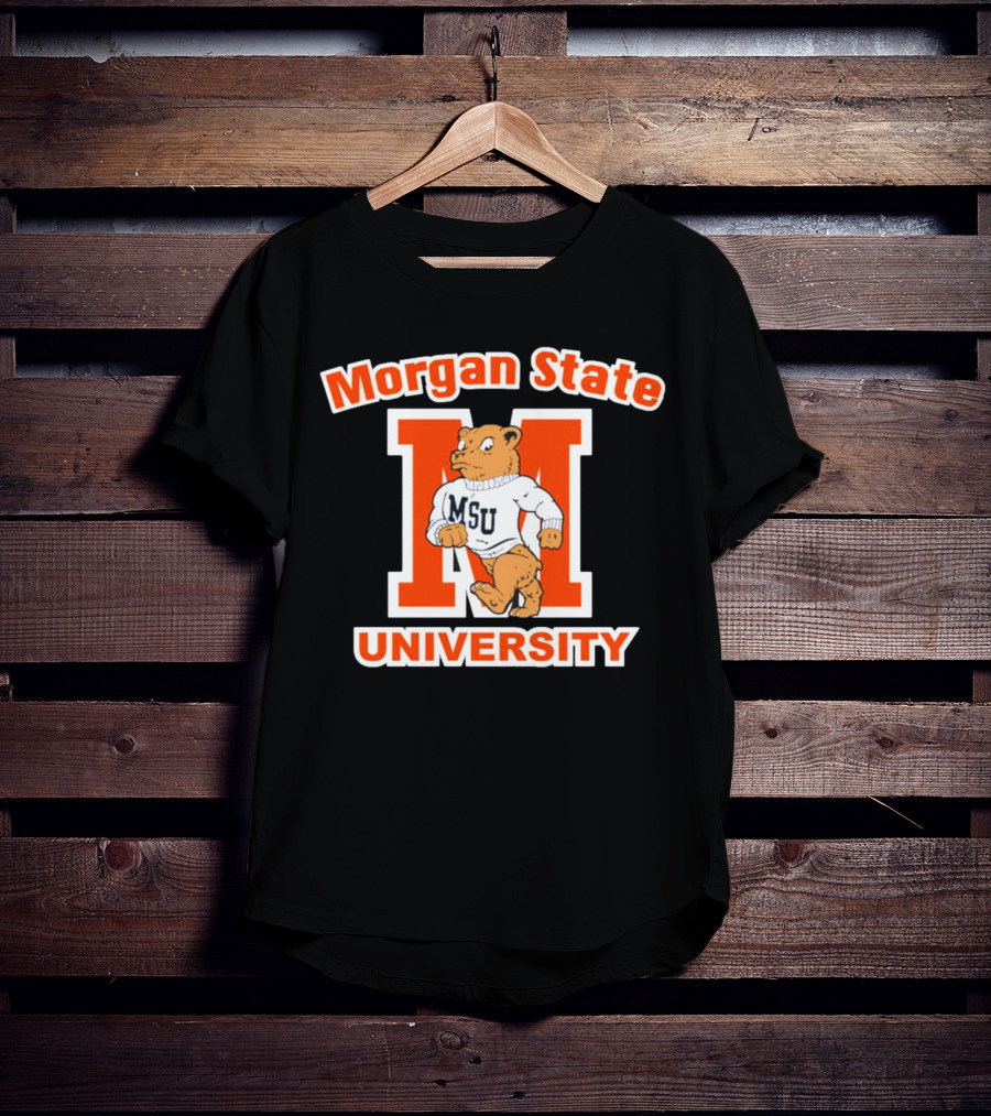 Morgan State University Bear MSU Sweater Logo Throwback T-Shirt