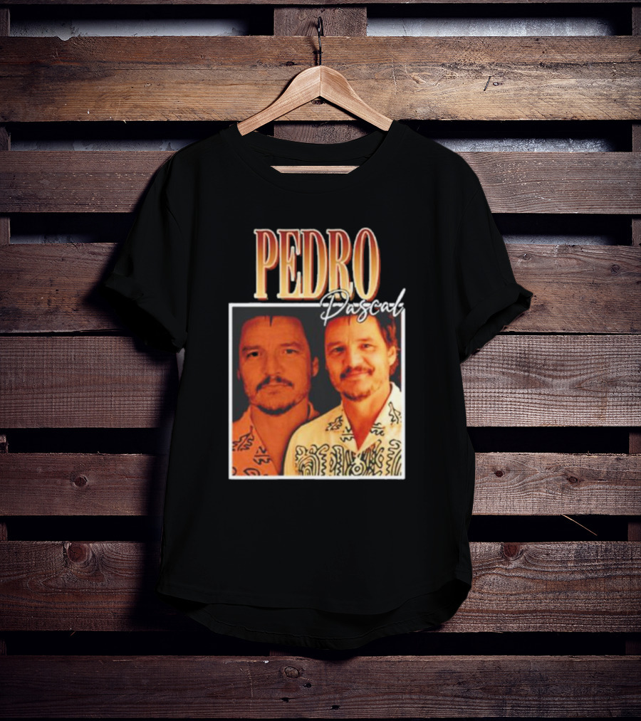 Pedro Pascal Retro 90s Style Vintage Portraits T-Shirt