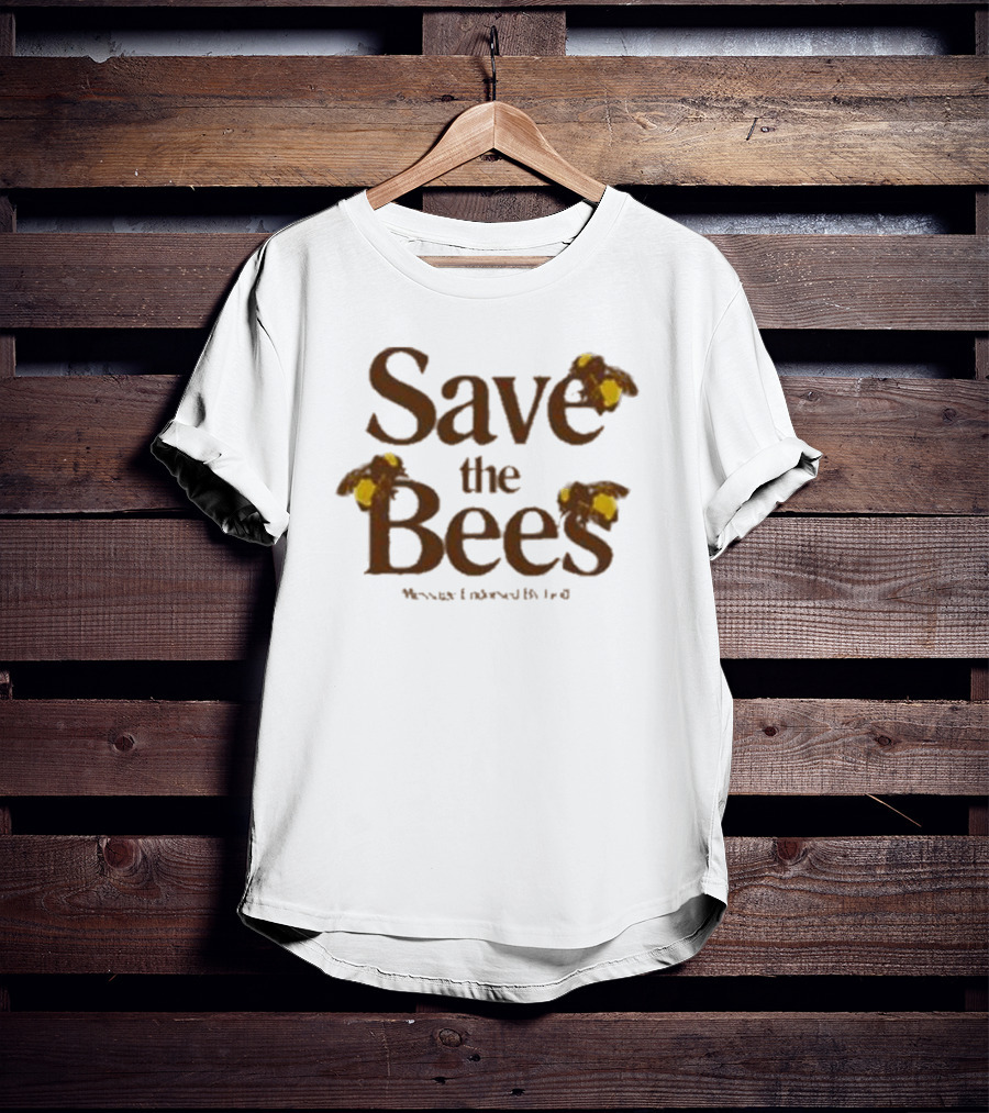 Save The Bees Flower Boy Enthusiast T-Shirt