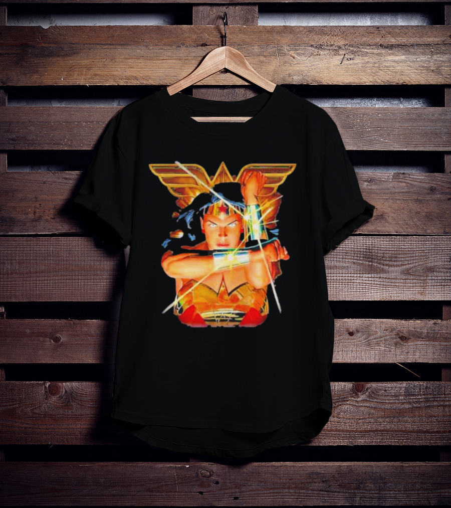 Wonder Woman Bracelets Deflection Wings Emblem T-Shirt