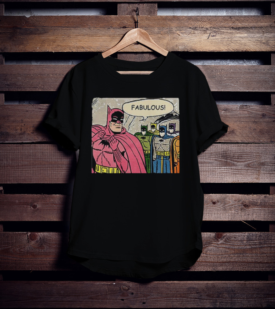 Batman Fabulous Pink Costume Comic Panel T-Shirt