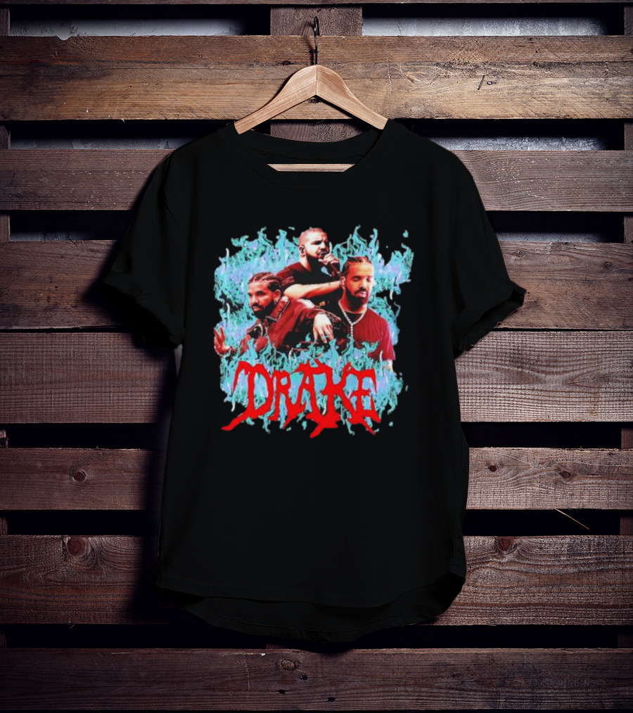 Comfort Colors Drake Flame Graphic Merch T-Shirt