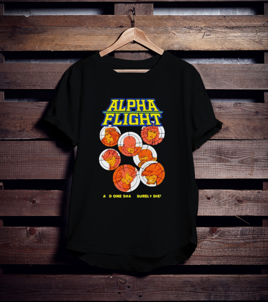 Alpha Flight Marvel Comic Art Team Characters T-Shirt