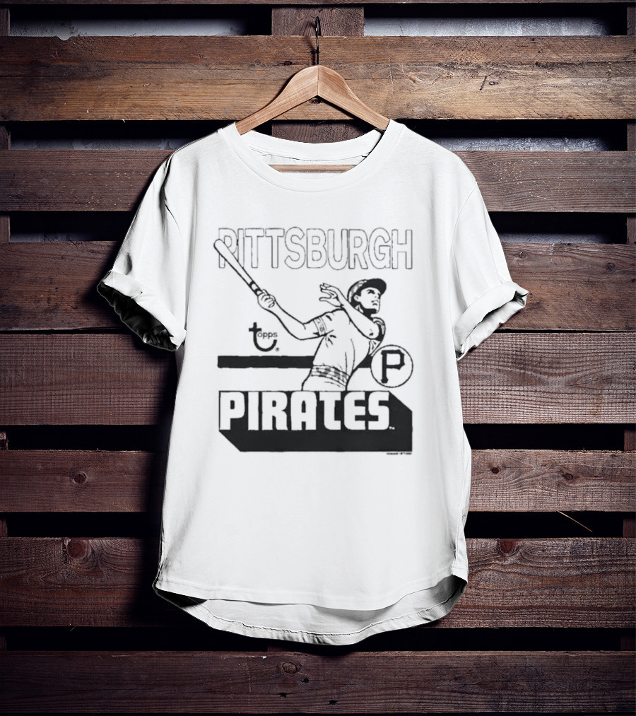Pittsburgh Pirates Topps Retro Baseball Player T-Shirt