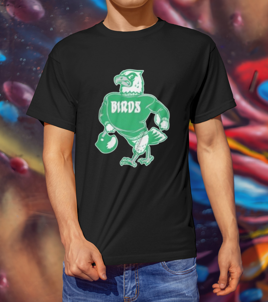 Philly Birds Mascot In Green Sweater Iconic T-Shirt
