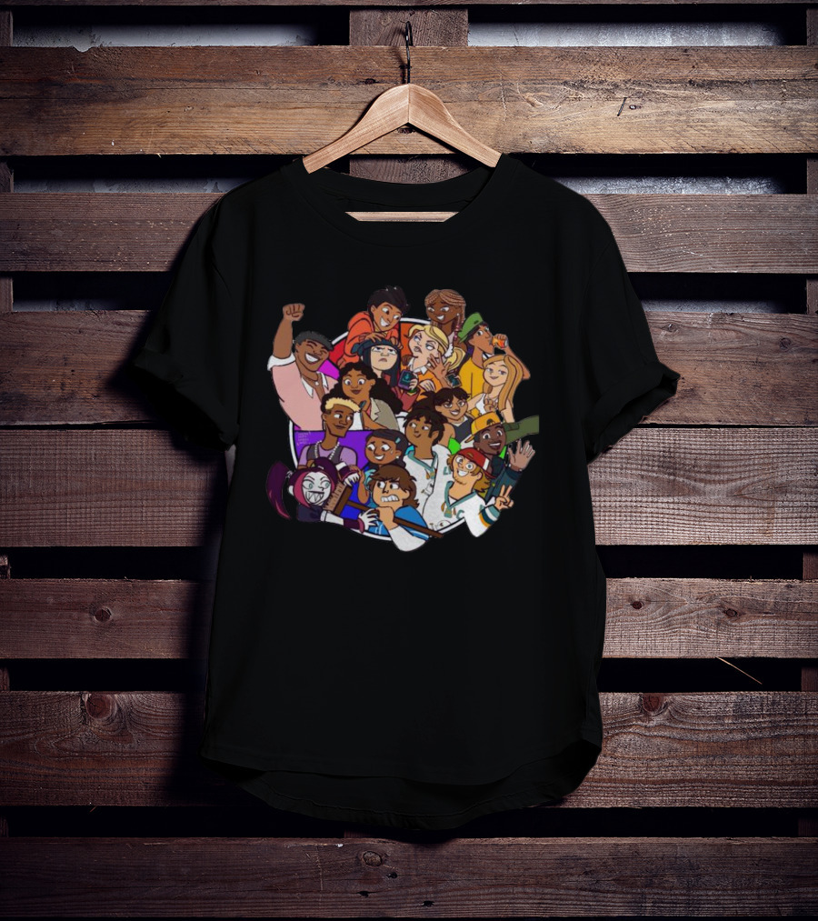 Terry McGurrin Total Drama Colorful Characters Circle T-Shirt