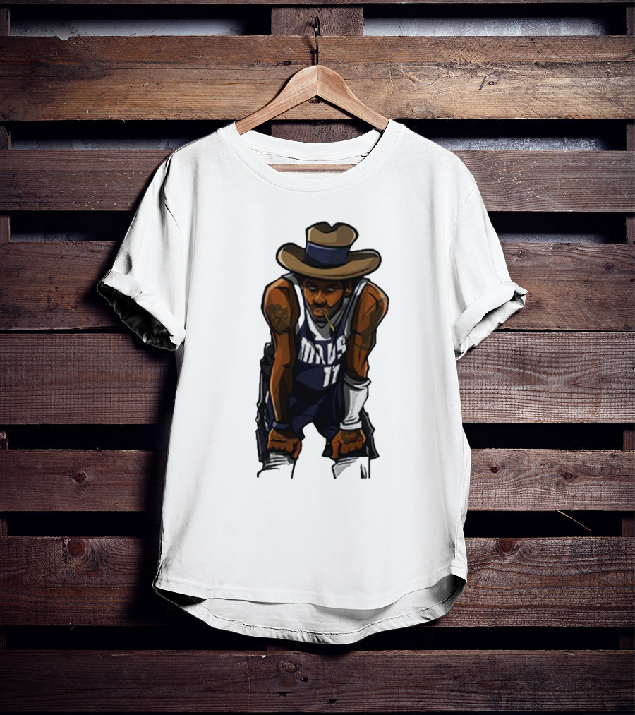 Kyriewrld Merch Cowboy Kai Mavs 11 Basketball Cartoon T-Shirt