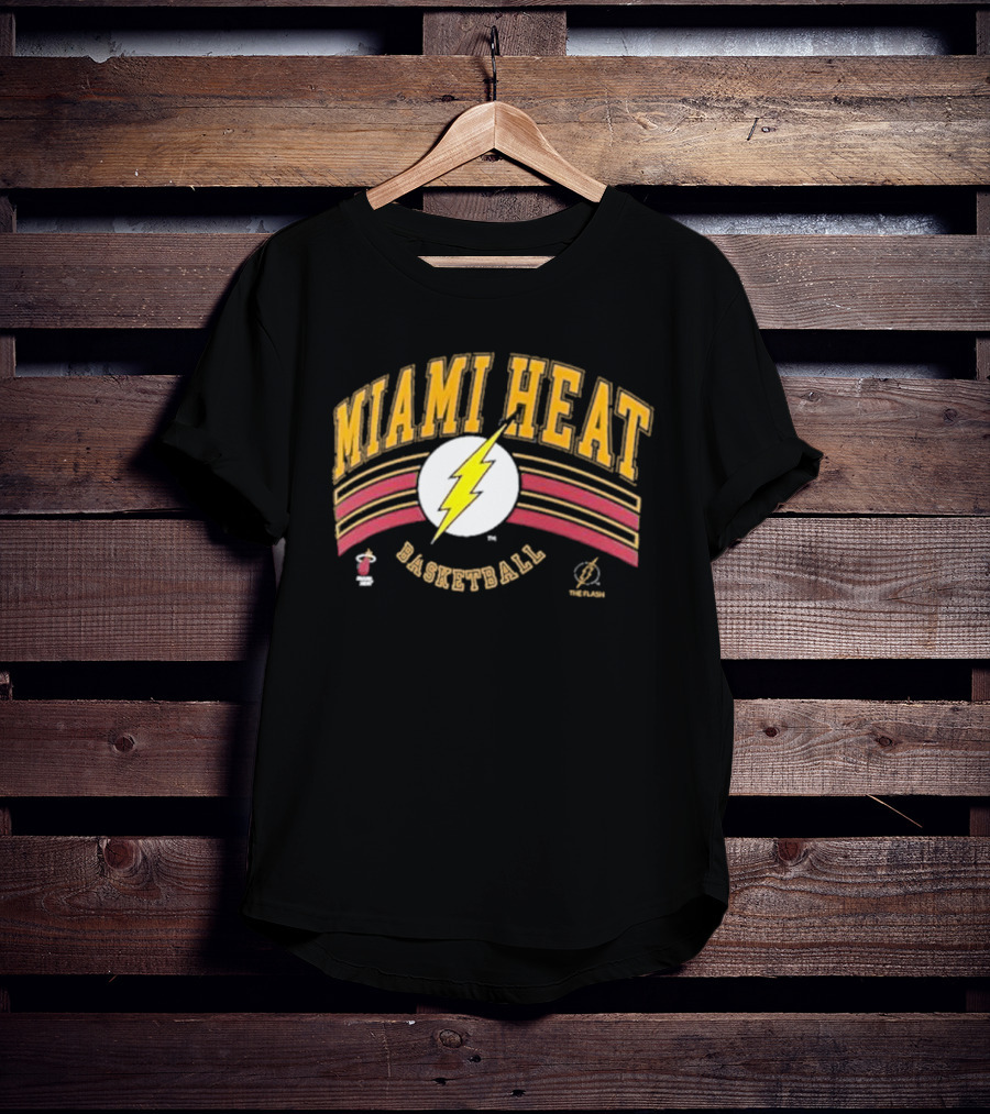 Miami Heat Basketball The Flash Fanatics Branded DC T-Shirt
