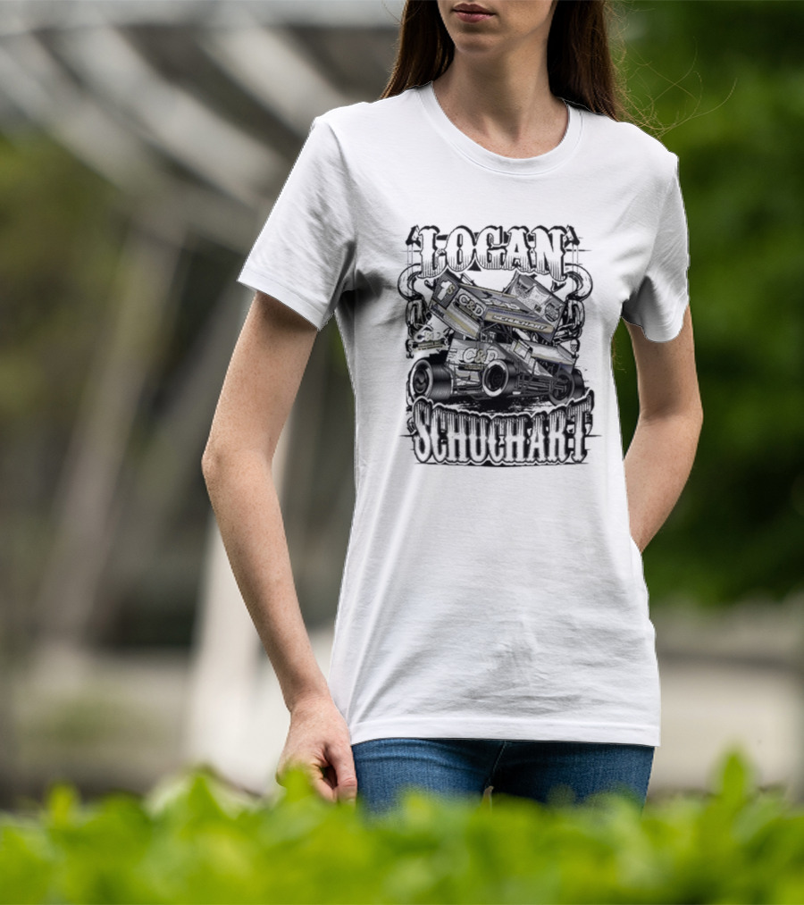 Logan Schuchart C&D Rigging Sprint Car Racing 1S Action T-Shirt
