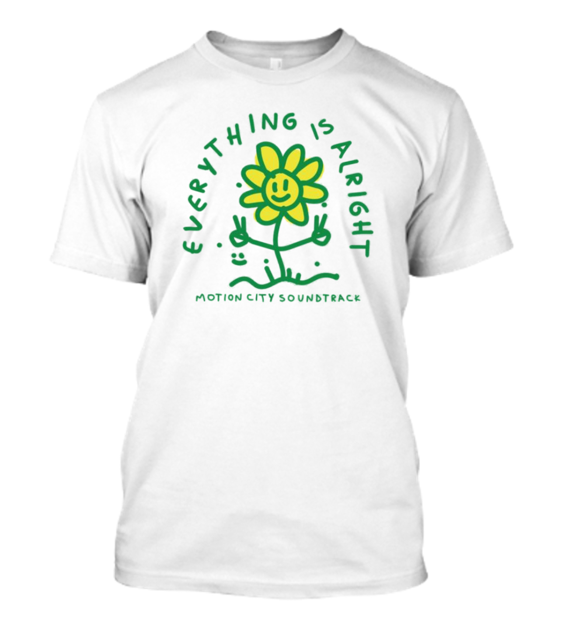 Everything Is Alright Motion City Soundtrack Smiley Flower T-Shirt