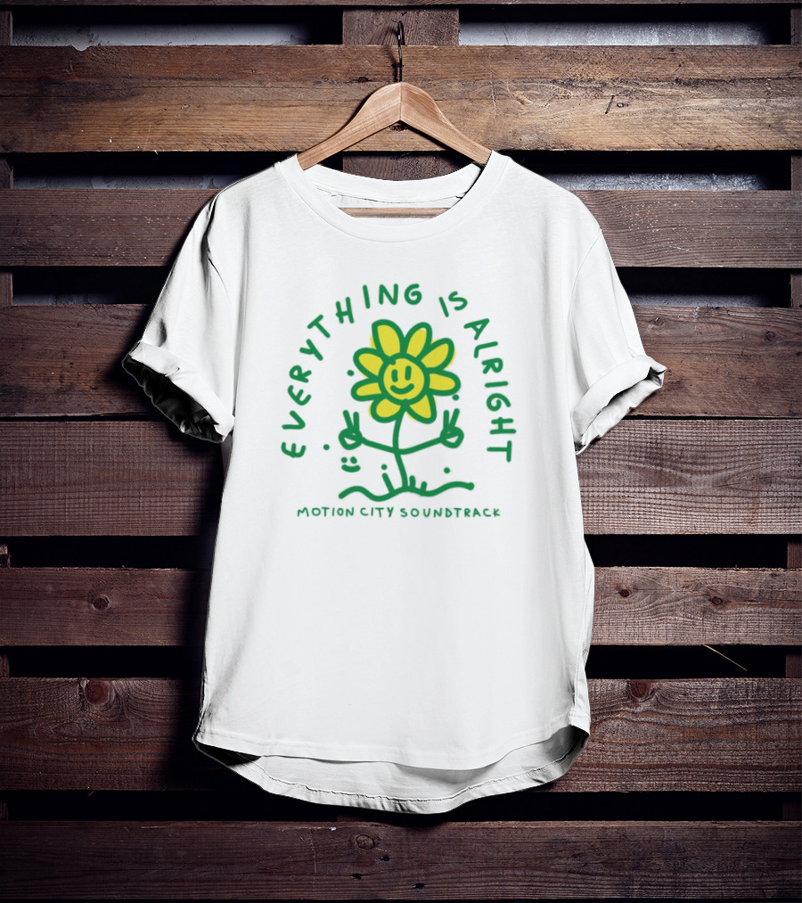 Everything Is Alright Motion City Soundtrack Smiley Flower T-Shirt