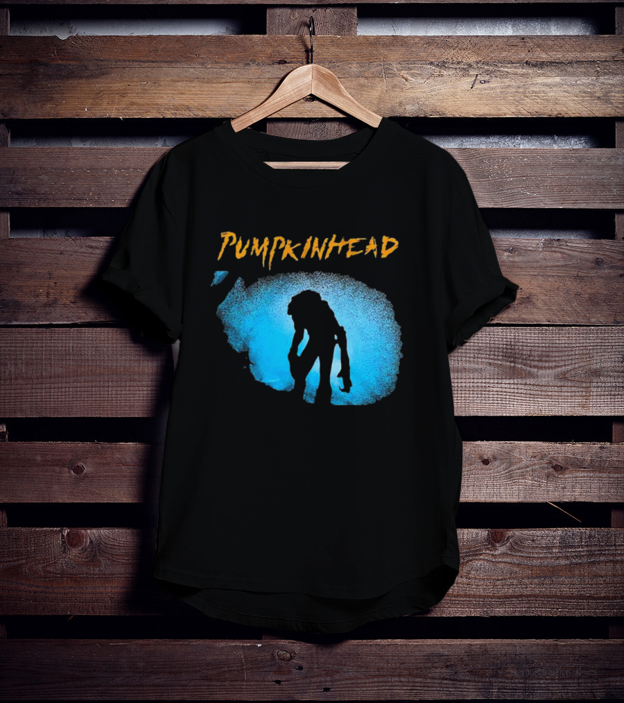 Pumpkinhead Horror Icon Silhouette Blue Glow T-Shirt
