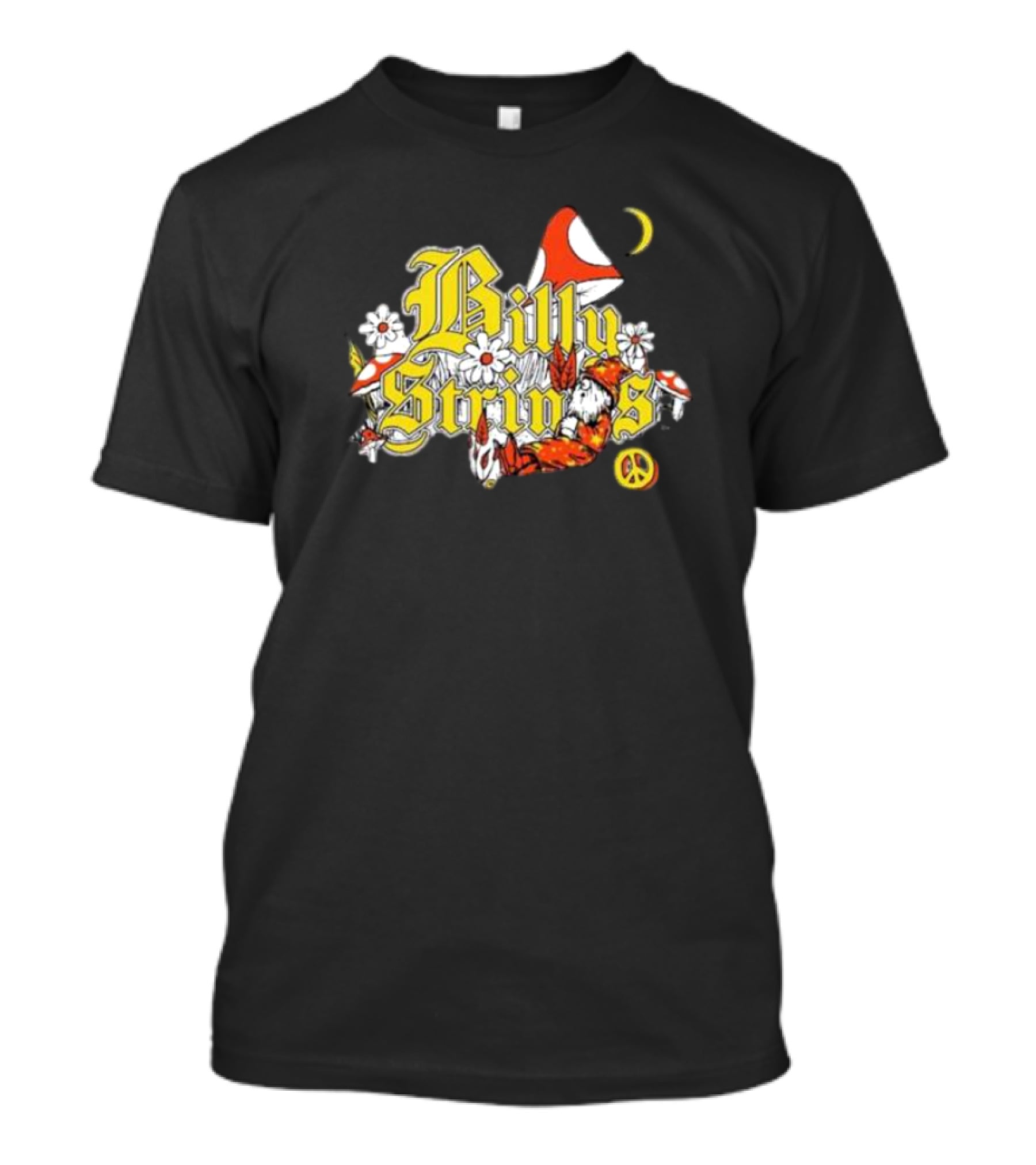 Billy Strings Sleeping Wizard Psychedelic Mushroom Peace Moon Daisies T-Shirt