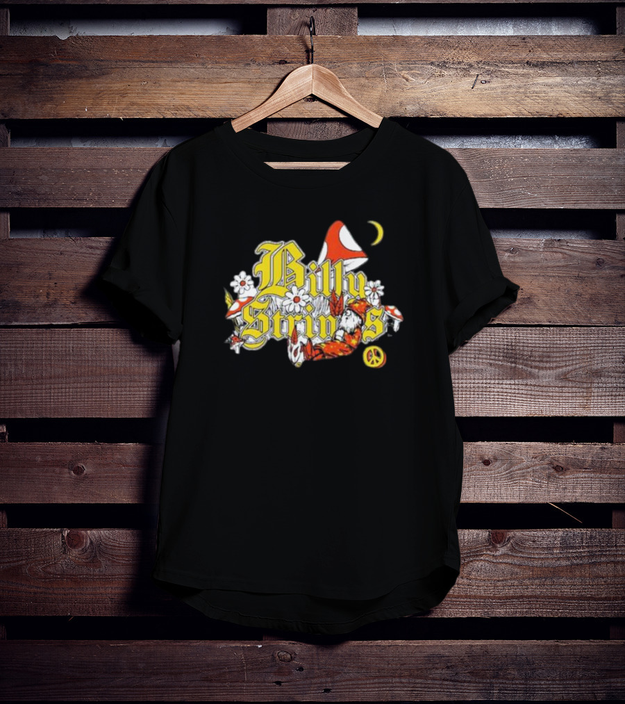 Billy Strings Sleeping Wizard Psychedelic Mushroom Peace Moon Daisies T-Shirt