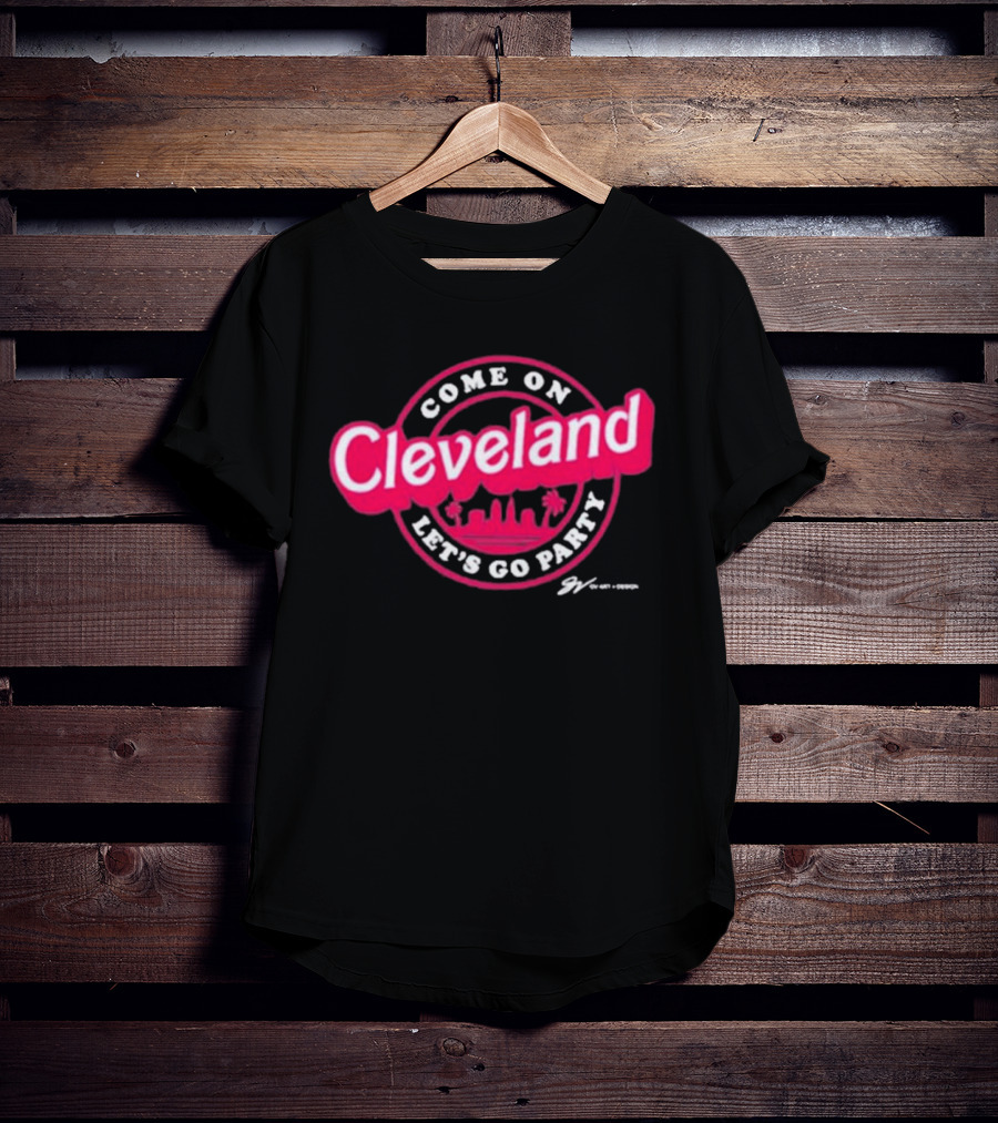Gv Art Cleveland Come On Let's Go Party Skyline T-Shirt