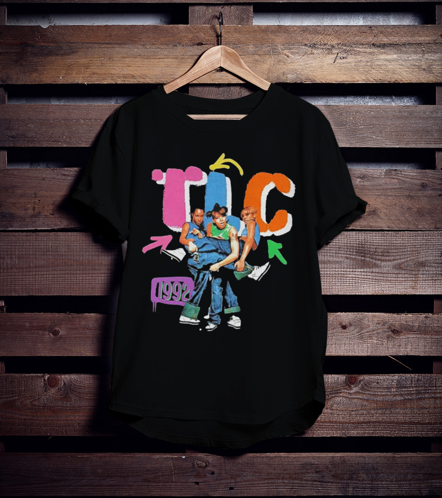 TLC 1992 Attractive Kicking Group T-Shirt