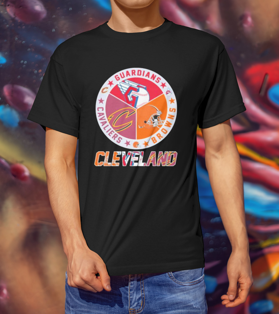 Cleveland Cavaliers Guardians Browns T-Shirt