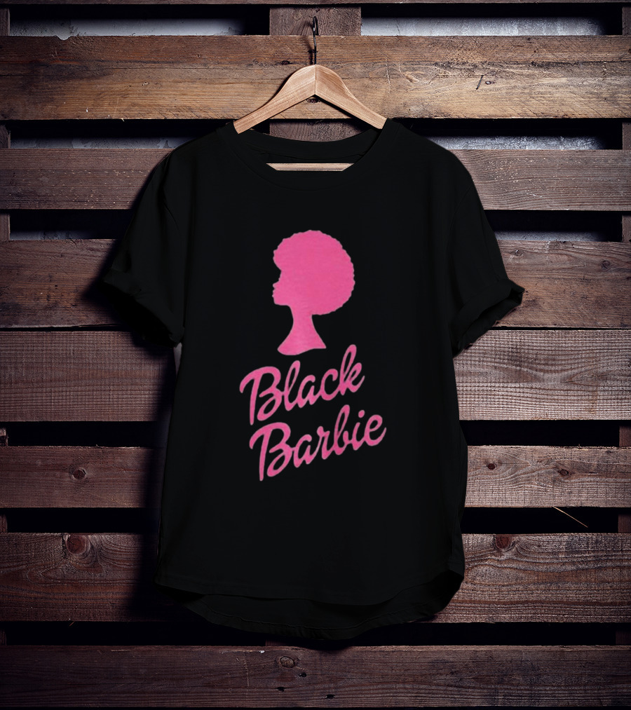 Black Barbie Afro Fan T-Shirt