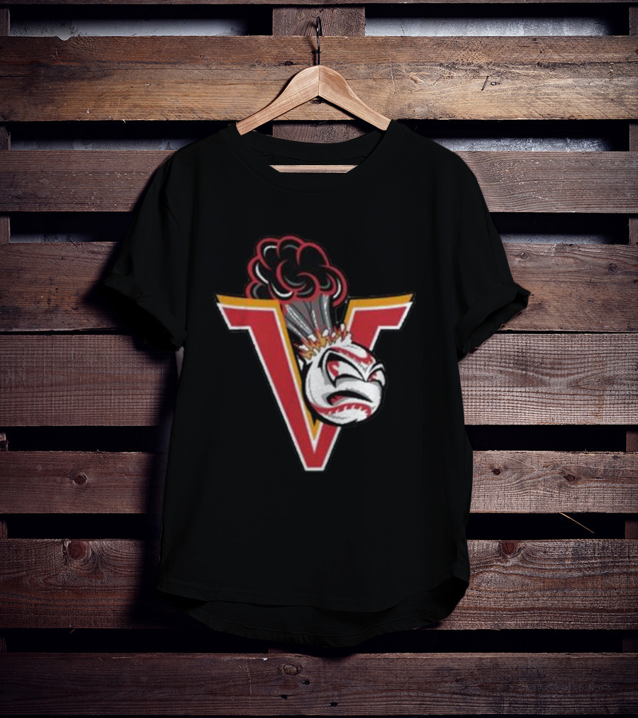 Mavericks Volcanoes Alternate Logo V-Eruption Baseball Mascot T-Shirt