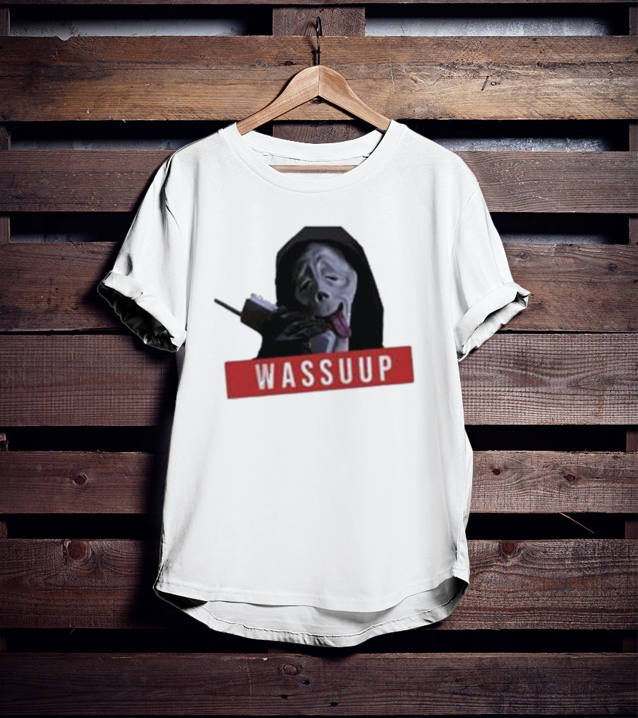 Wassup Ghostface Parody New Skeleton T-Shirt