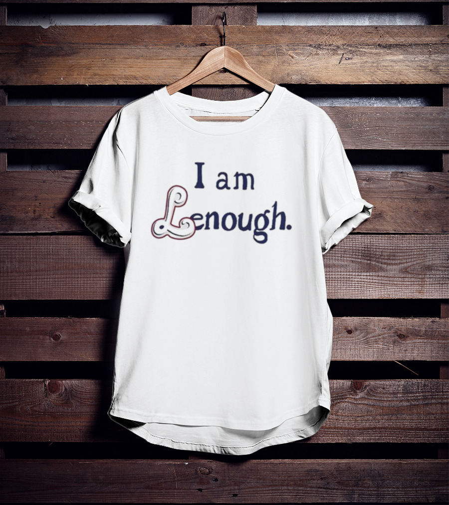I Am Lenough Blue And Red T-Shirt