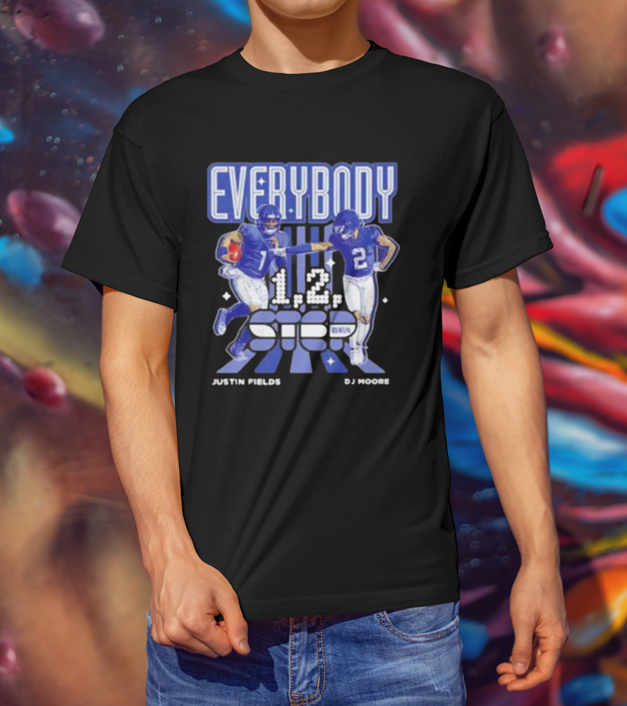 Everybody 1 2 Step Justin Fields DJ Moore Chicago Bears T-Shirt