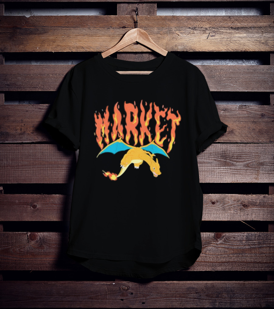 Market Charizard Flames Pokémon T-Shirt