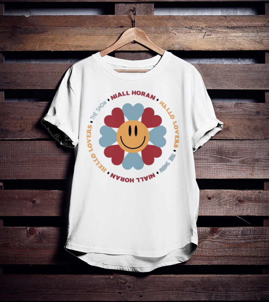 Hello Lovers Niall Horan The Show Smiley Heart Flower T-Shirt