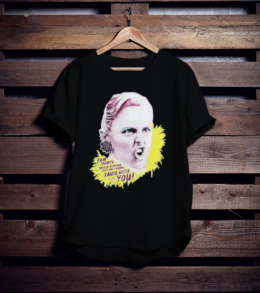 Pam Short’s Broken Both Her Legs And I Wanna Dance With You Nordacious Yellow Burst Expression T-Shirt