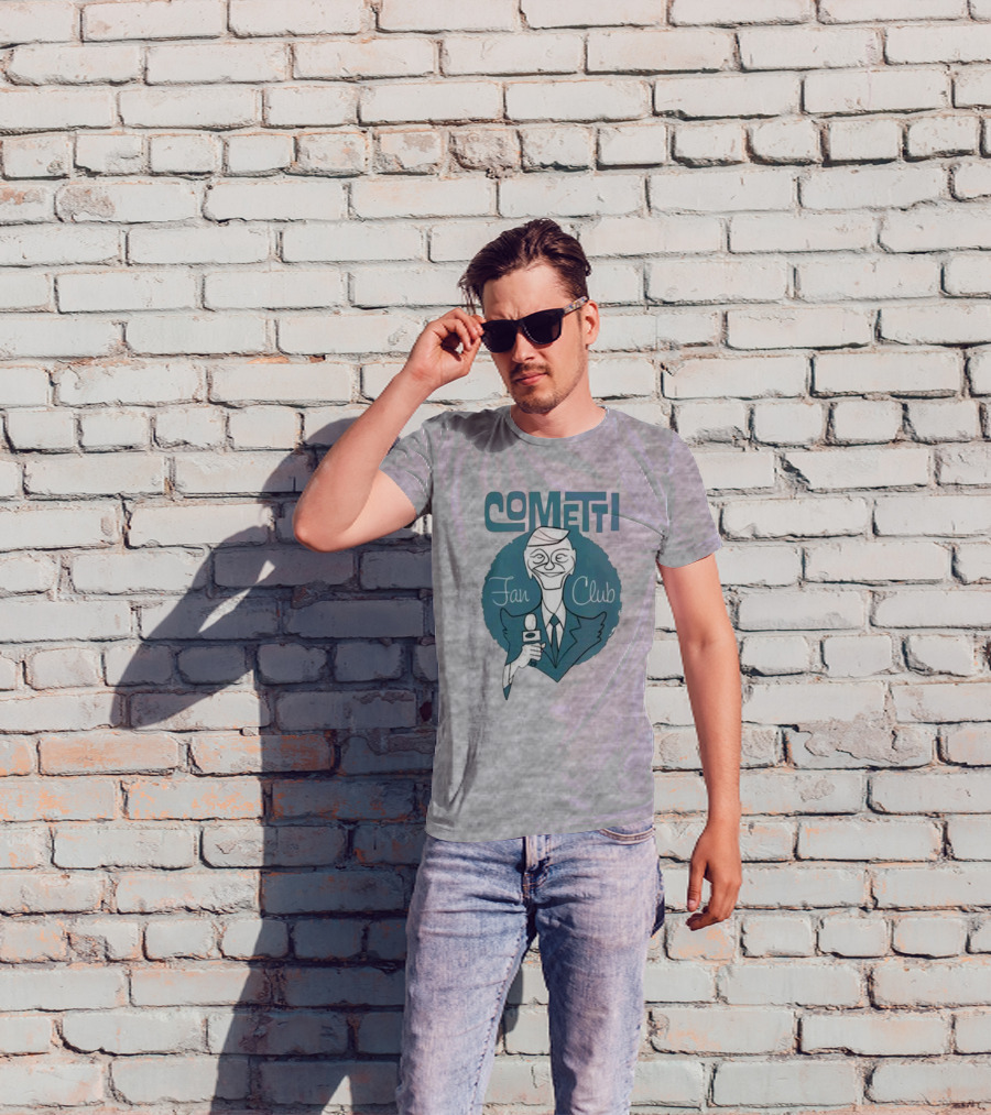 Cometti Fan Club Cartoon Microphone T-Shirt