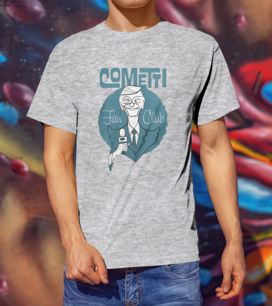 Cometti Fan Club Cartoon Microphone T-Shirt
