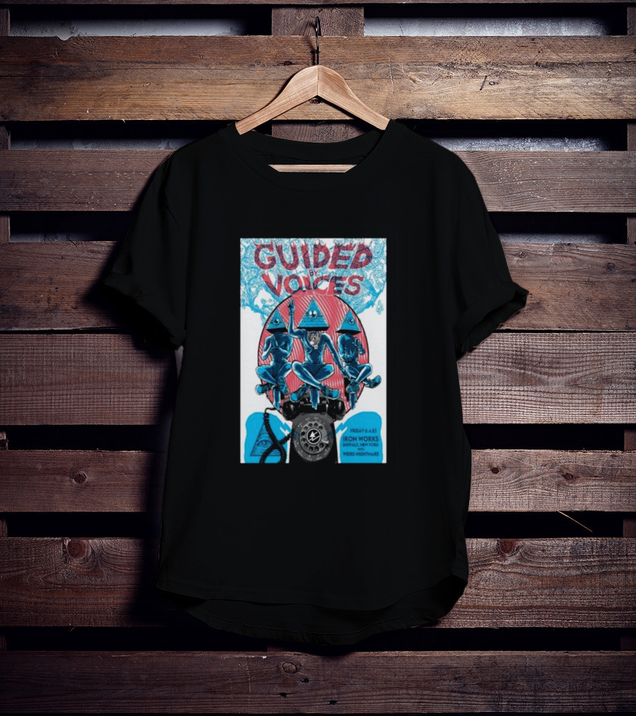 Guided By Voices Friday 8-4 Iron Works Buffalo New York Weird Nightmare T-Shirt