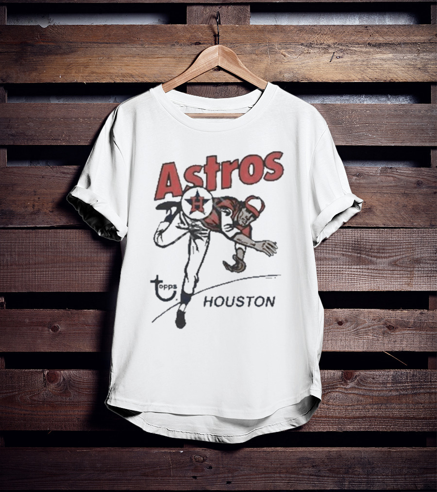 Houston Astros Topps Homage Gold Tri-Blend Vintage Pitcher T-Shirt