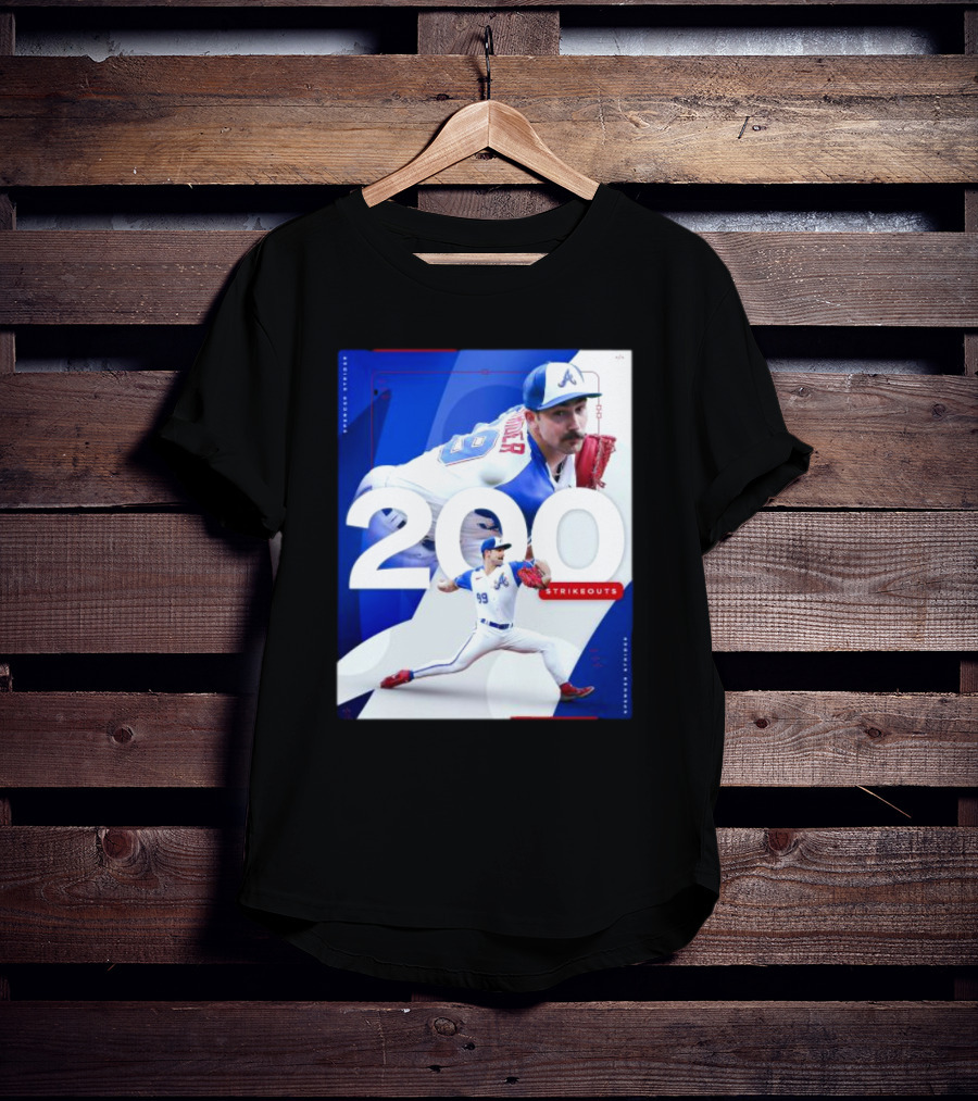 Spencer Strider 200 Strikeouts Season Braves Pitcher Milestone T-Shirt