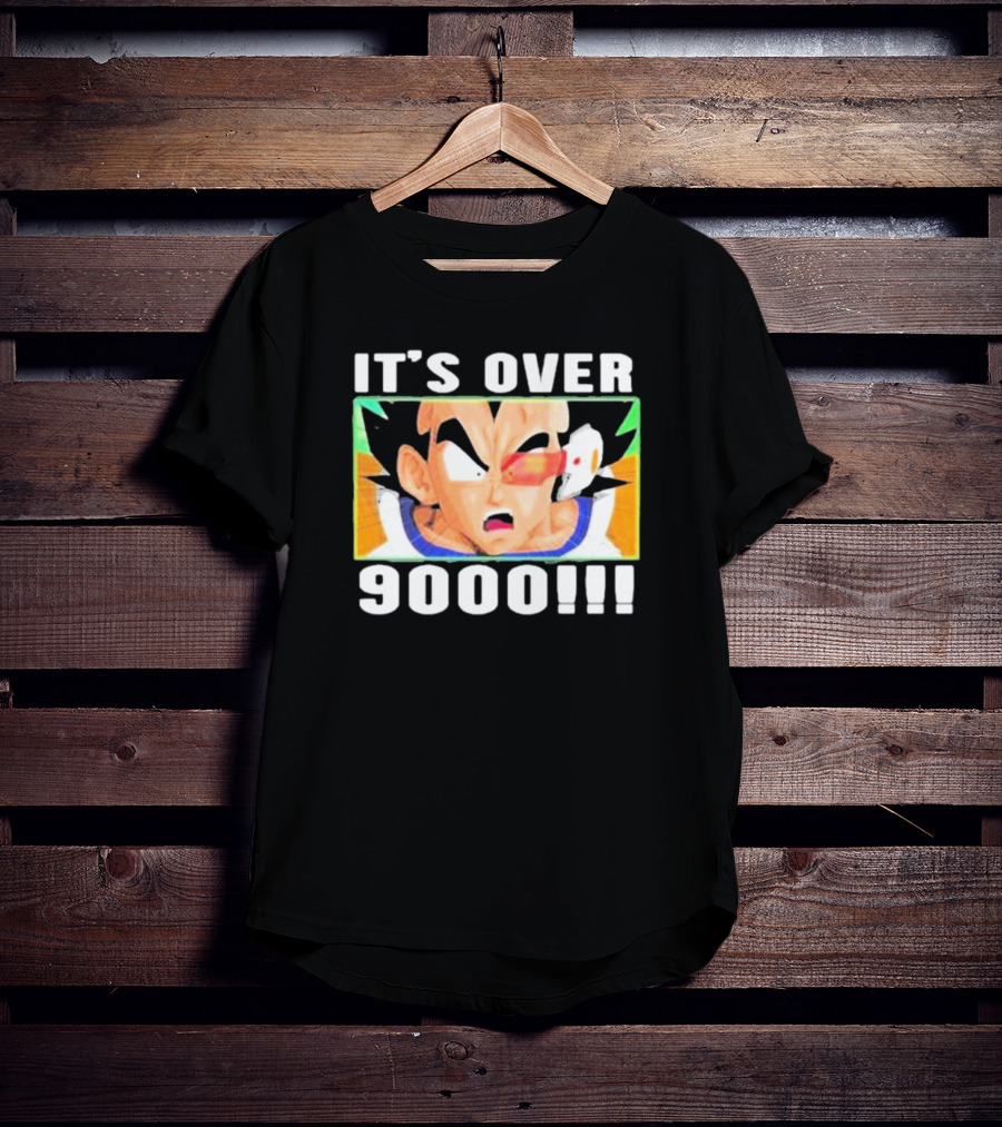 It's Over 9000 Vegeta Dragon Ball Z Power Level Iconic Scene T-Shirt