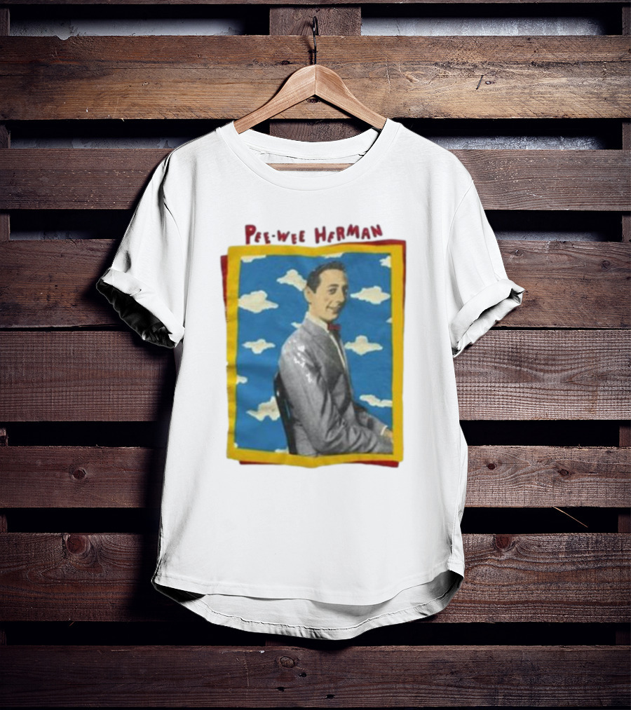 Pee Wee Herman Colorful Cloud Background T-Shirt