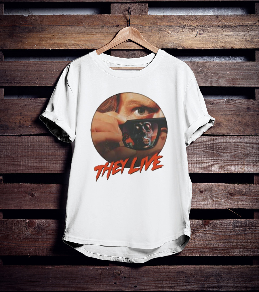 They Live Alien Sunglasses Meme Comedy T-Shirt