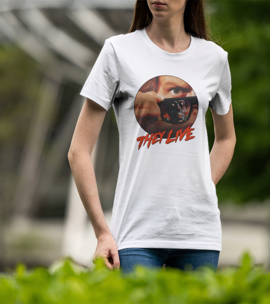 They Live Alien Sunglasses Meme Comedy T-Shirt