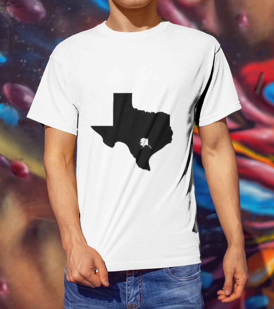 Many People Don’t Realize How Small Alaska Really Is When The Image Is Not To Scale Texas Silhouette Comparison T-Shirt