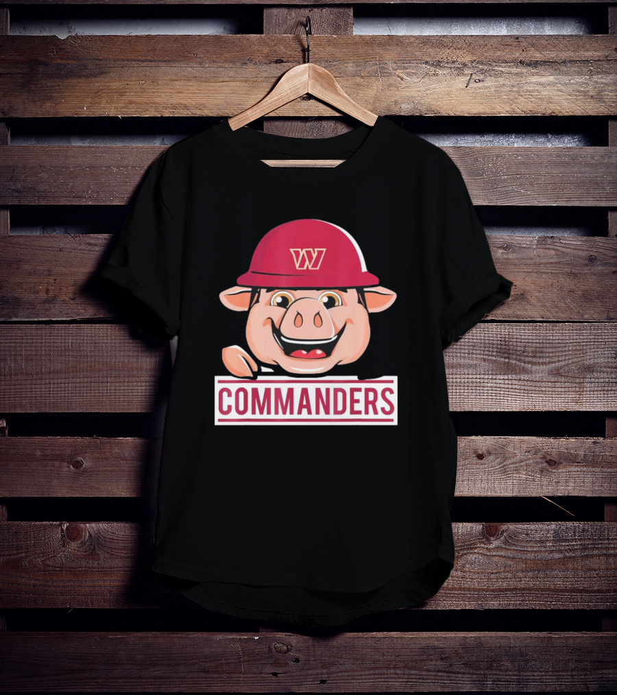 Major Tuddy Commanders NFL Team Mascot Football Fan T-Shirt
