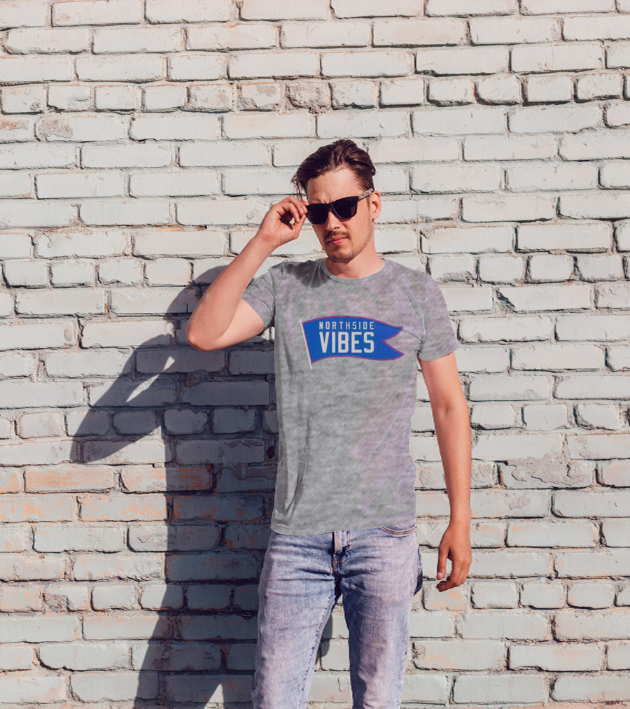Northside Vibes Chicago Blue Flag T-Shirt