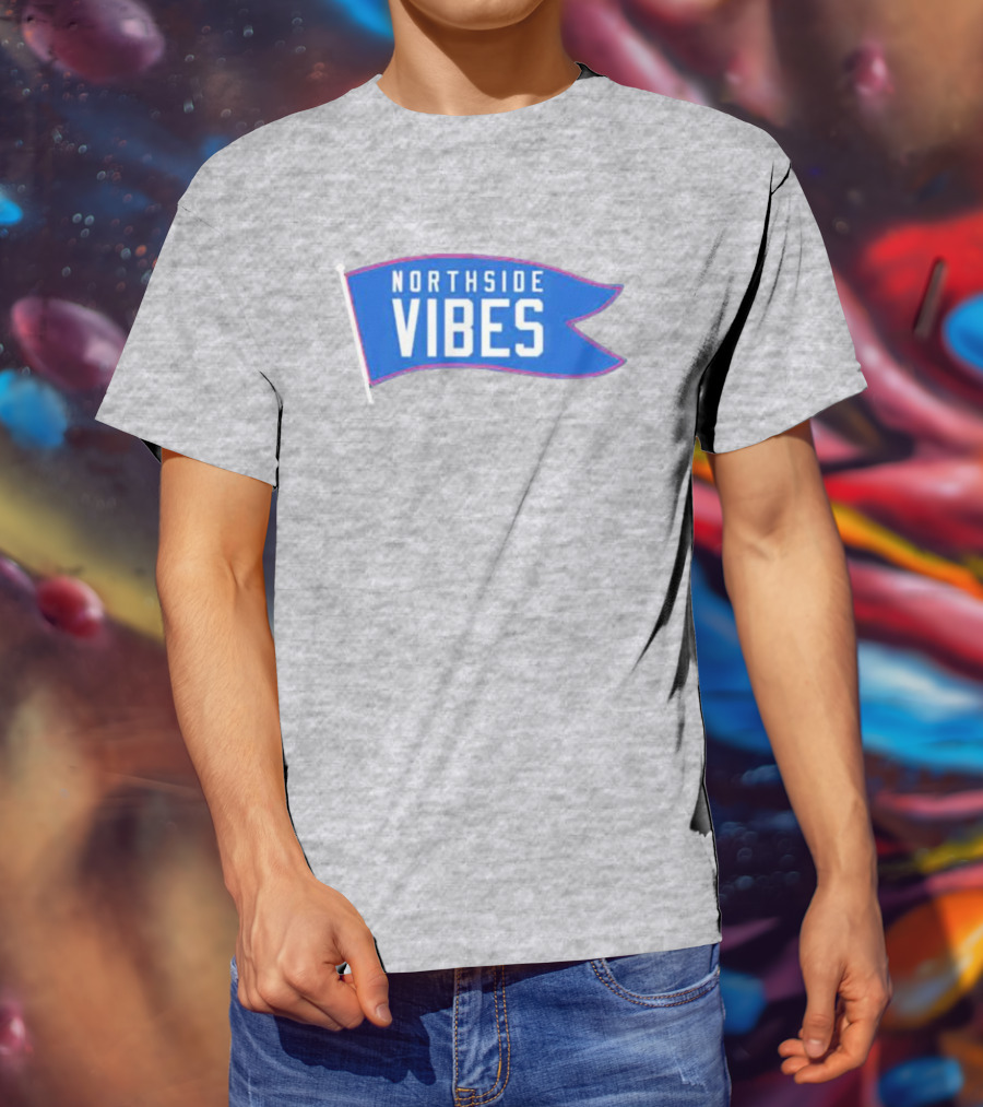 Northside Vibes Chicago Blue Flag T-Shirt